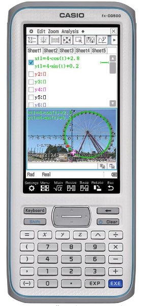 Casio FX-CG500 Touchscreen with Stylus Graphing Calculator, 4.8