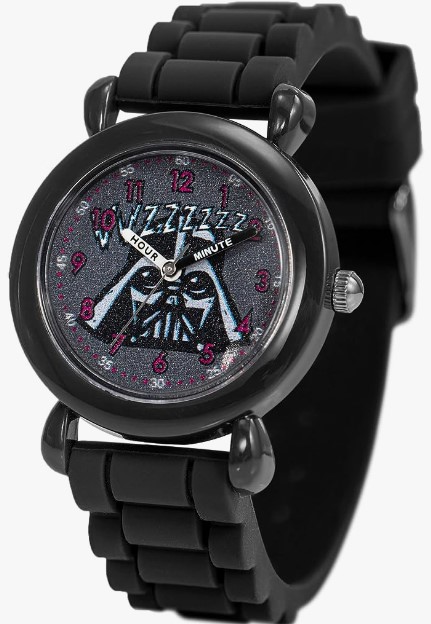 Star Wars The Mandalorian Kids' Plastic Time Teacher Analog Quartz Silicone Strap Watch