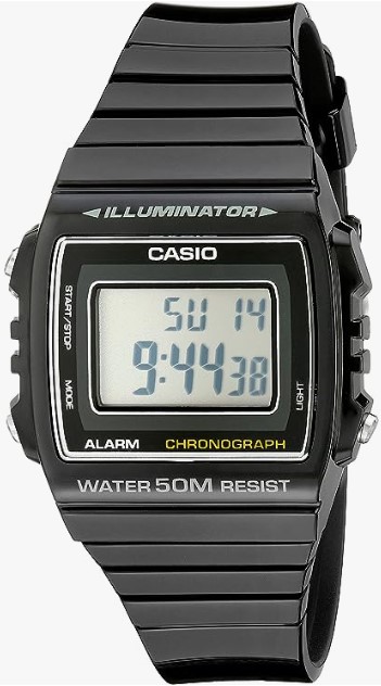 Casio Kids W215H-1A Classic Digital Stop Watch, Black